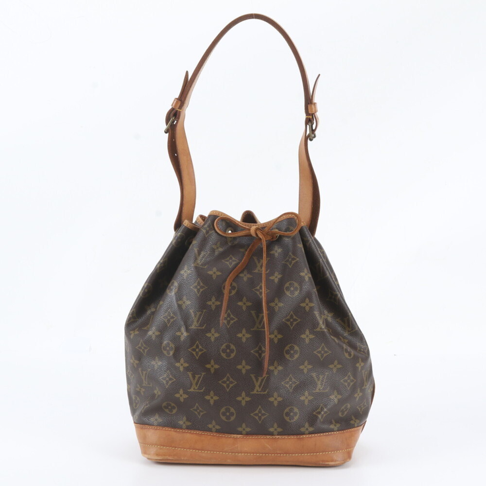 Louis Vuitton Monogram Noe M42224 Leather Shoulder Bag Tote Handbag for Women
